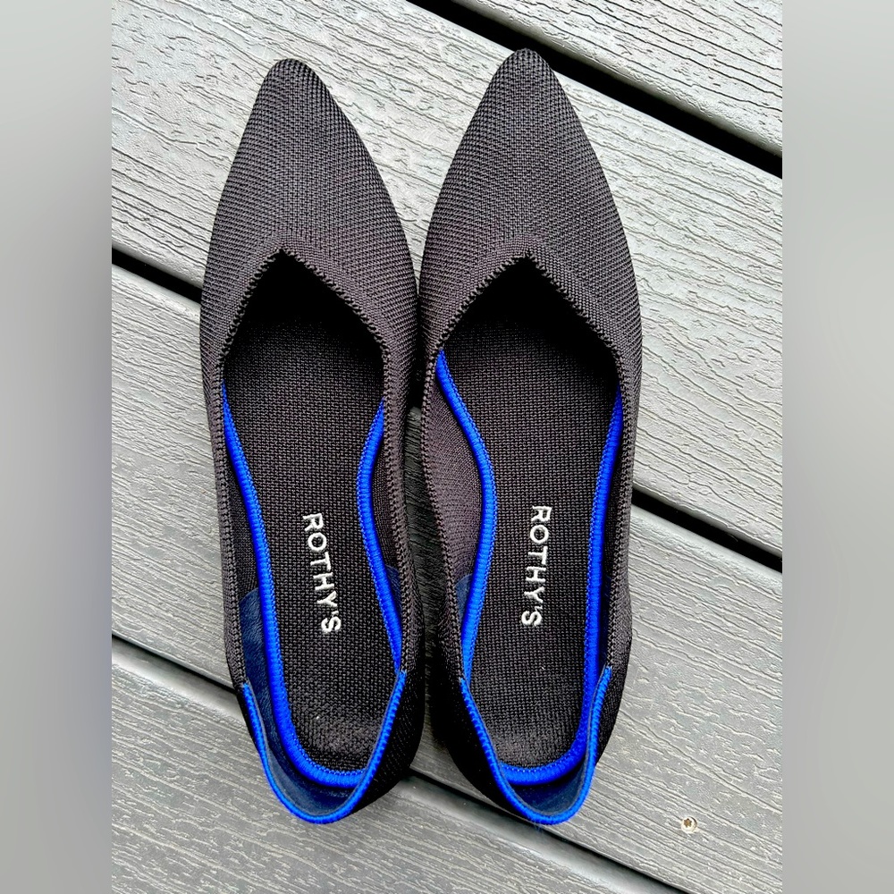 Rothy’s The Point Size 8.5 Black Solid - image 1